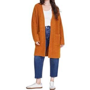 On 34th Women's Boucle Duster Cardigan